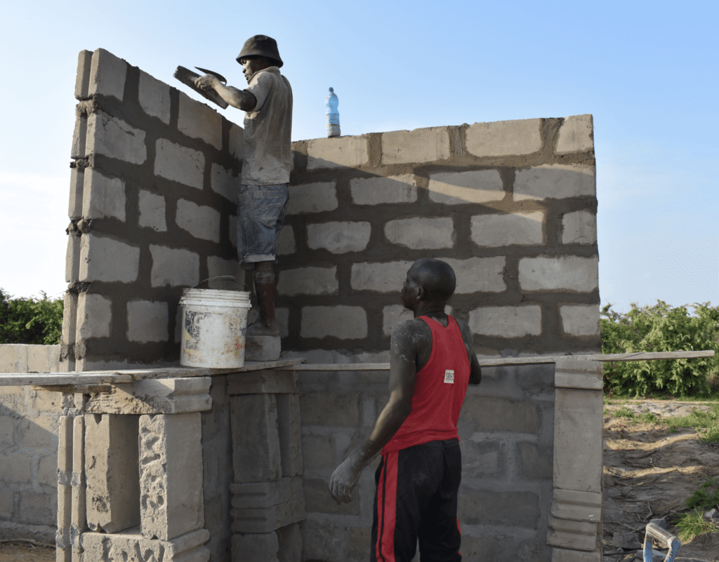 Tanzania school being built